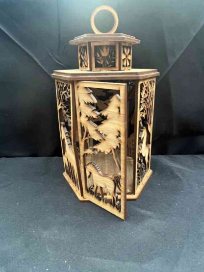 Custom Engraved Wood Lantern - Image 5