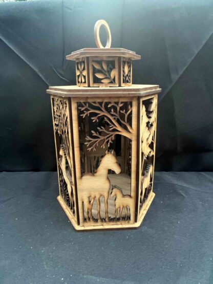 Custom Engraved Wood Lantern